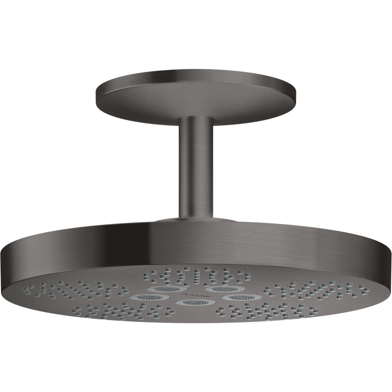 Głowica prysznicowa 280 2jet z przyłączem sufitowym Czarny Chrom Szczotkowany One AXOR 48494340