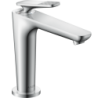 Jednouchwytowa bateria umywalkowa 125 CoolStart z niezamykanym kpl odpływowym, szlif kwadratowy Chrom Citterio C AXOR 49041000