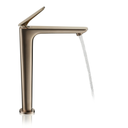 Jednouchwytowa bateria umywalkowa 250 CoolStart z niezamykanym kompletem odpływowym Brąz Szczotkowany Citterio C AXOR 49050140