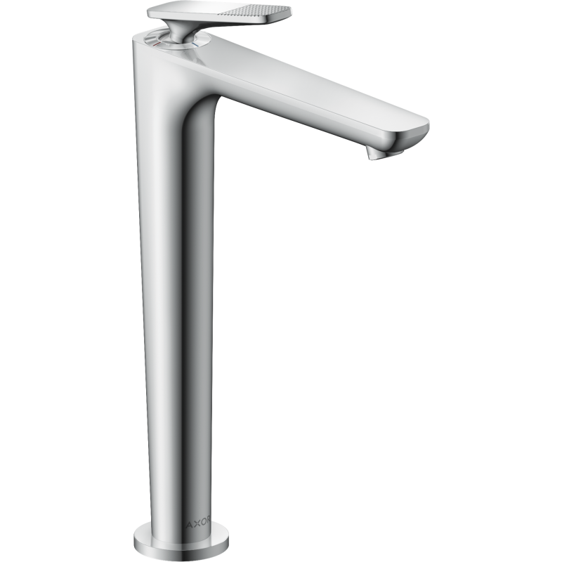 Jednouchwytowa bateria umywalkowa 250 CoolStart z niezamykanym kpl odpływowym, szlif kwadratowy Chrom Citterio C AXOR 49051000
