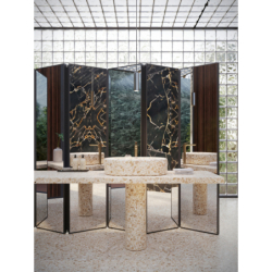 Bateria umywalkowa 250 CoolStart z niezamykanym kpl odpływowym, szlif kwadratowy Brąz Szczotkowany Citterio C AXOR 49051140