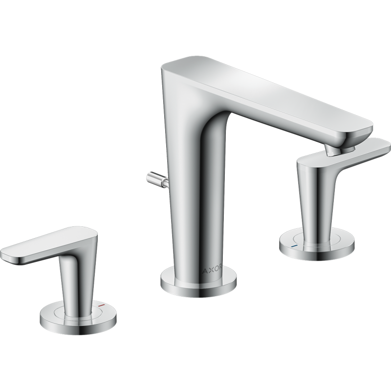 3-otworowa bateria umywalkowa 125 z kompletem odpływowym z cięgłem Chrom Citterio C AXOR 49060000