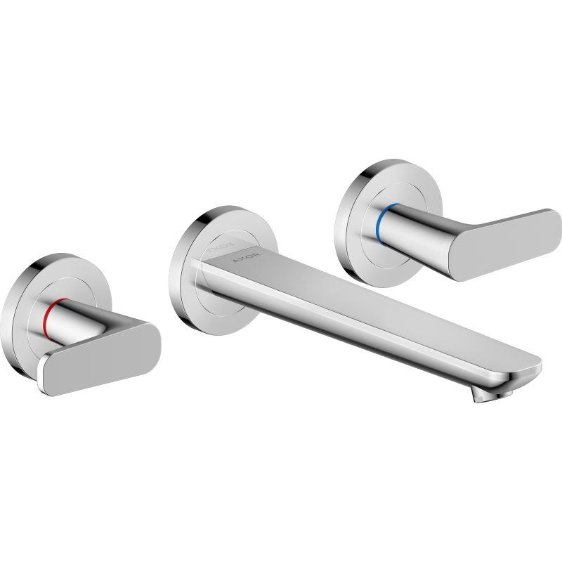 3-otworowa bateria umywalkowa z wylewką 195 mm, ścienna, podtynkowa Chrom Citterio C AXOR 49070000