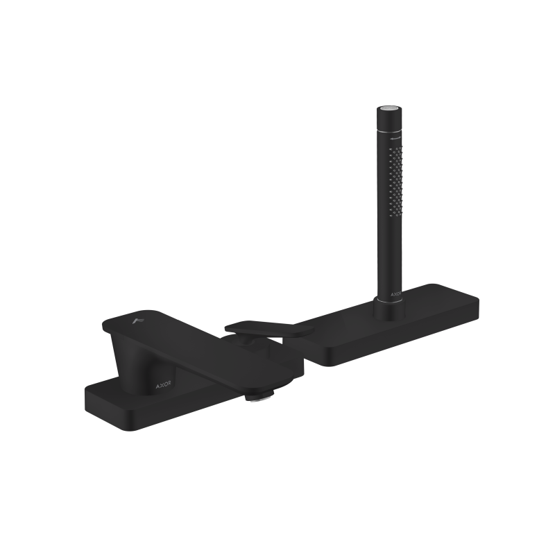 3-otworowa jednouchwytowa bateria na brzeg wanny, sBox Czarny Matowy Citterio C AXOR 49430670