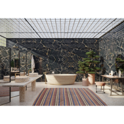 Jednouchwytowa bateria wannowa, wolnostojąca, szlif kwadratowy Brąz Szczotkowany Citterio C AXOR 49441140