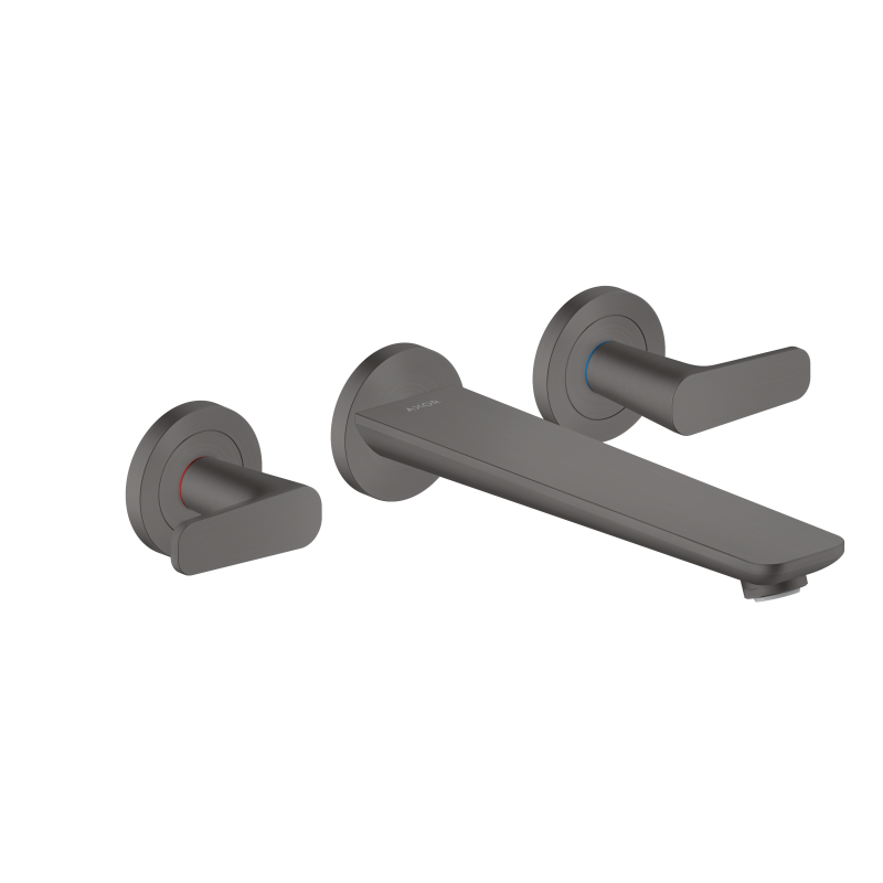 3-otworowa bateria wannowa, ścienna, podtynkowa Czarny Chrom Szczotkowany Citterio C AXOR 49482340