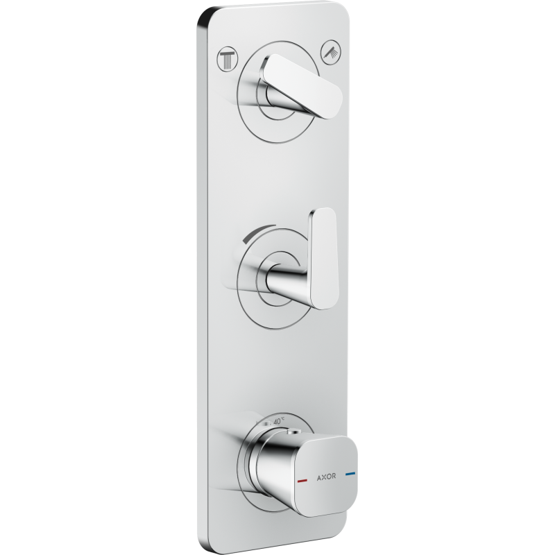 Moduł termostatyczny 380/120 do 2 odbiorników z płytką, podtynkowy Chrom Citterio C AXOR 49700000