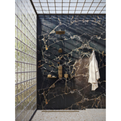 Moduł termo. 380/120 do 3 odbiorników z rozetami, podtynkowy, szlif kwadratowy Brąz Szczotkowany Citterio C AXOR 49711140