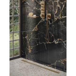 Moduł termo. 380/120 do 3 odbiorników z rozetami, podtynkowy, szlif kwadratowy Brąz Szczotkowany Citterio C AXOR 49711140