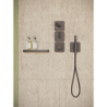 Moduł termo. 380/120 do 3 odbiorników z rozetami, podtynkowy, szlif kwadratowy Czarny Chrom brushed Citterio C AXOR 49711340