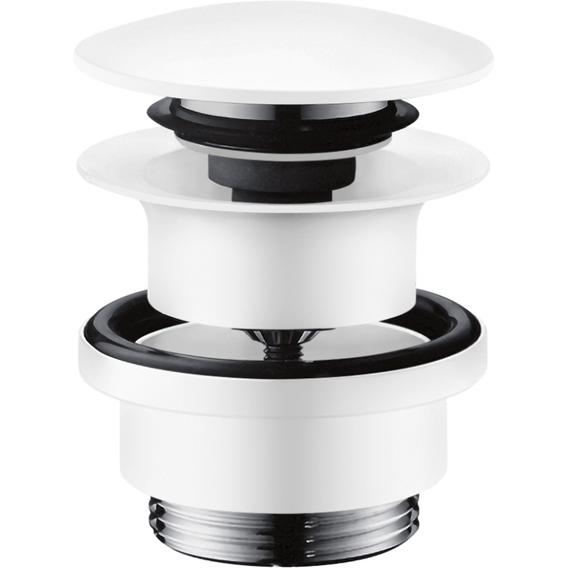 Komplet odpływowy Push-Open do umywalek i bidetów Biały Matowy AXOR 51300700