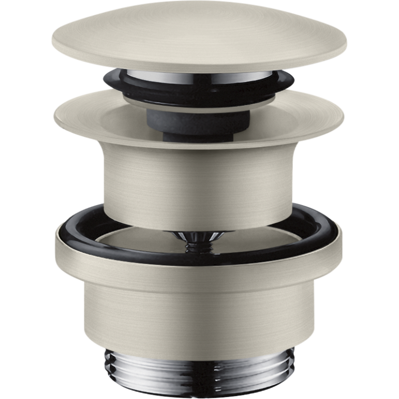 Komplet odpływowy Push-Open do umywalek i bidetów Stal Szlachetna Optyczna AXOR 51300800