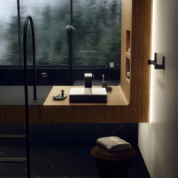 Niezamykany komplet odpływowy do umywalek Czarny Matowy AXOR 51301670