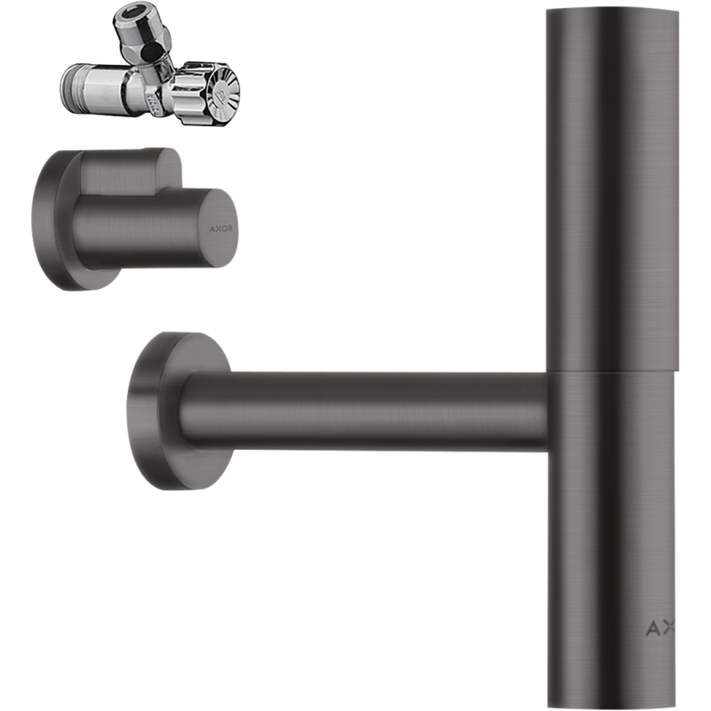 Syfon ozdobny Flowstar, zestaw Czarny Chrom Szczotkowany AXOR 51304340