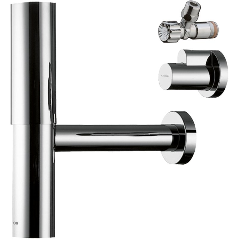 Syfon ozdobny Flowstar, zestaw Mosiądz Szczotkowany AXOR 51304950