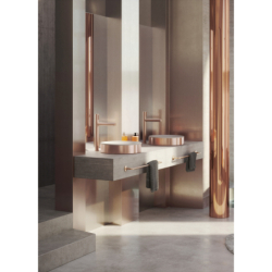 Syfon ozdobny Flowstar S Czerwony Złoty Szczotkowany AXOR 51305310