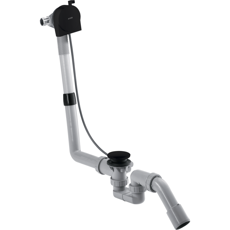 Kompletny syfon wannowy z napełnianiem przez przelew, standardowy Czarny Matowy AXOR 58307670