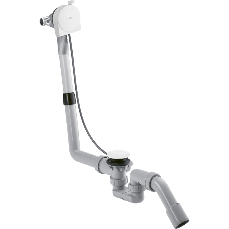 Kompletny syfon wannowy z napełnianiem przez przelew, standardowy Biały Matowy AXOR 58307700