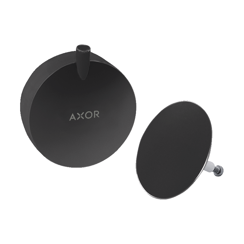Element zewnętrzny do syfonu wannowego z przelewem Czarny Matowy AXOR 58312670