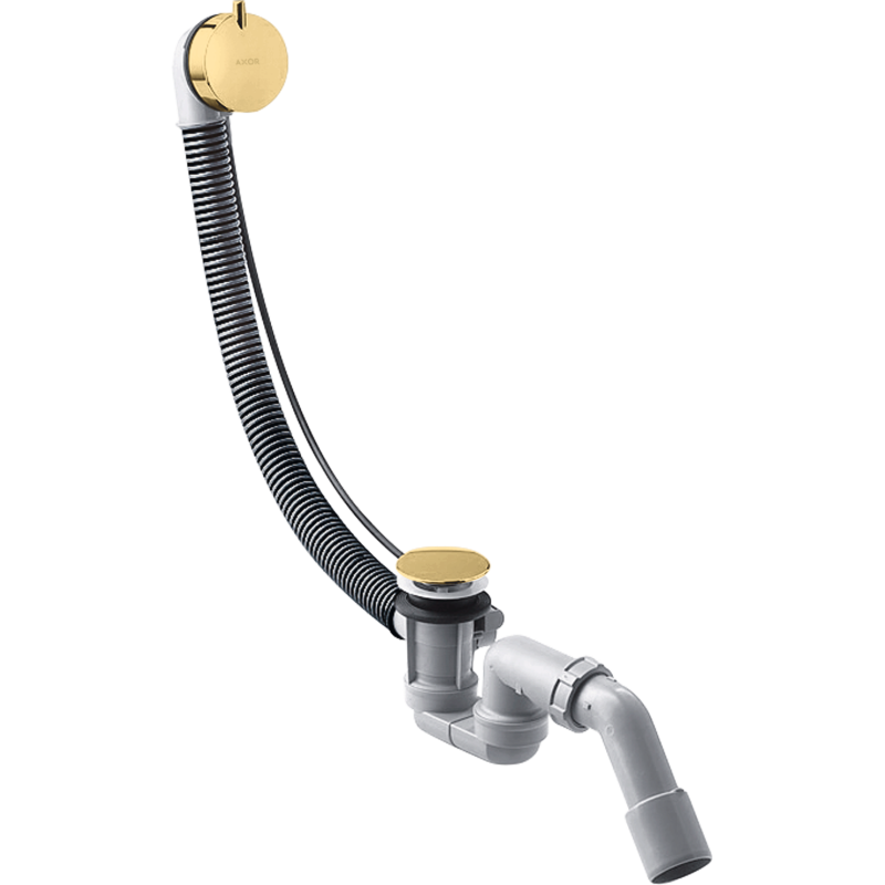 Kompletny syfon wannowy z przelewem, standardowy Złoty Optyczny Polerowany AXOR 58316990