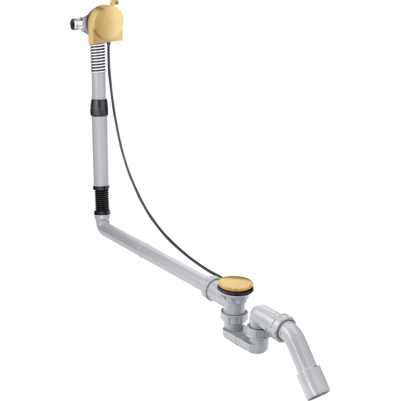 Kompletny syfon wannowy z napełnianiem przez przelew, specjalny Złoty Optyczny Szczotkowany AXOR 58317250