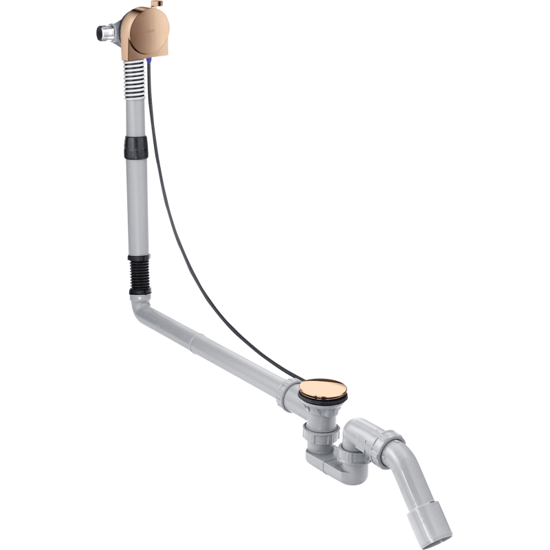 Kompletny syfon wannowy z napełnianiem przez przelew, specjalny Czerwony Złoty Polerowany AXOR 58317300