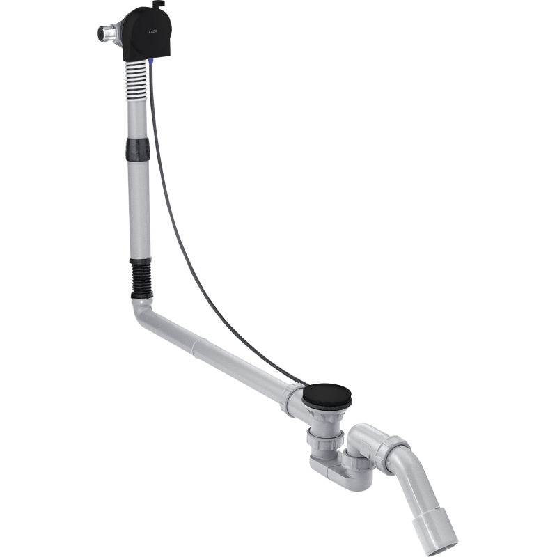 Kompletny syfon wannowy z napełnianiem przez przelew, specjalny Czarny Matowy AXOR 58317670