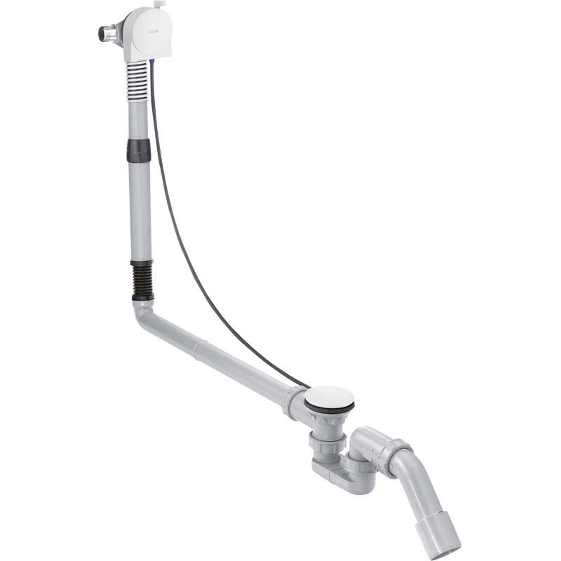 Kompletny syfon wannowy z napełnianiem przez przelew, specjalny Biały Matowy AXOR 58317700