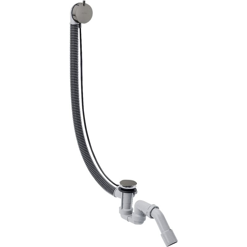 Kompletny syfon wannowy z przelewem, specjalny Czarny Chrom Polerowany AXOR 58318330