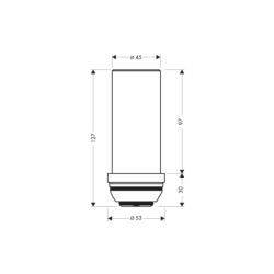 Element przedłużający 60 mm do rury stojącej Starck AXOR 97686000