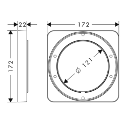 Element przedłużający Chrom AXOR 98860000