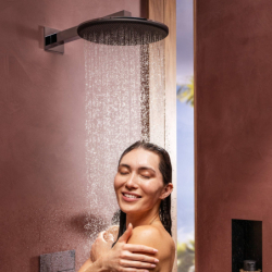 Głowica prysznicowa 300 2jet EcoSmart z ramieniem prysznicowym Chrom Raindance Alive S HANSGROHE 24541000