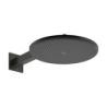 Głowica prysznicowa 300 2jet EcoSmart z ramieniem prysznicowym Czarny Chrom Szczotkowany Raindance Alive S HANSGROHE 24541340