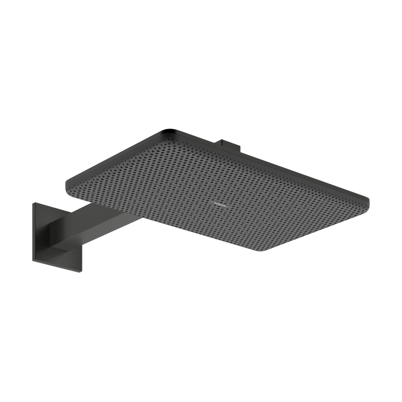Głowica prysznicowa 210/340 2jet z ramieniem prysznicowym Czarny Chrom Szczotkowany Raindance Alive Q HANSGROHE 24550340