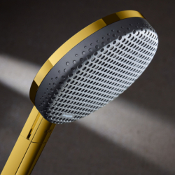 Komplet prysznicowy 300 1jet z termostatem ShowerSelect Comfort Złoty Optyczny Polerowany Raindance Alive S HANSGROHE 24582990