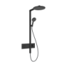 Komplet prysznicowy 300 1jet EcoSmart z termostatem ShowerSelect Comfort Czarny Matowy Raindance Alive S HANSGROHE 24583670