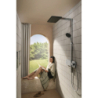 Komplet prysznicowy 210/340 2jet z termostatem ShowerSelect Comfort Chrom Raindance Alive Q HANSGROHE 24590000