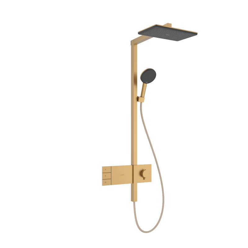Komplet prysznicowy 210/340 2jet z termostatem ShowerSelect Comfort Brąz Szczotkowany Raindance Alive Q HANSGROHE 24590140