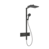 kpl prysznicowy 210/340 2jet z termostatem ShowerSelect Comfort Czarny Chrom Szczotkowany Raindance Alive Q HANSGROHE 24590340