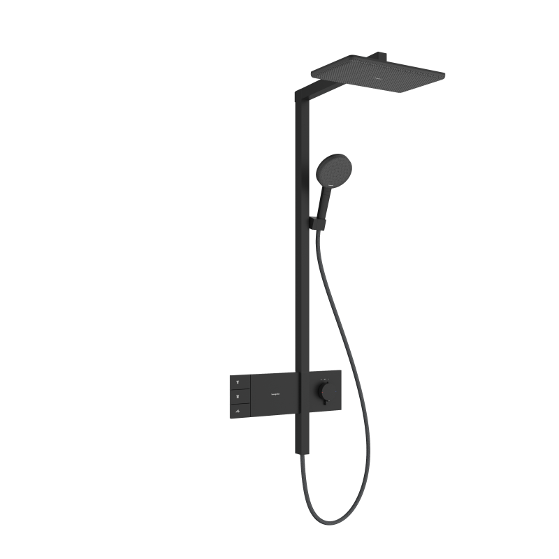 Komplet prysznicowy 210/340 2jet z termostatem ShowerSelect Comfort Czarny Matowy Raindance Alive Q HANSGROHE 24590670