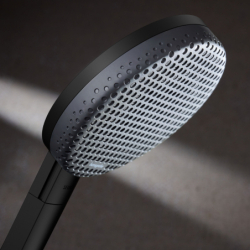 Komplet prysznicowy 210/340 2jet EcoSmart z termostatem ShowerSelect Comfort Czarny Matowy Raindance Alive Q HANSGROHE 24591670