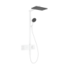Komplet prysznicowy 210/340 2jet EcoSmart z termostatem ShowerSelect Comfort Biały Matowy Raindance Alive Q HANSGROHE 24591700