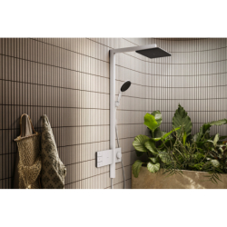Komplet prysznicowy 210/340 2jet EcoSmart z termostatem ShowerSelect Comfort Biały Matowy Raindance Alive Q HANSGROHE 24591700