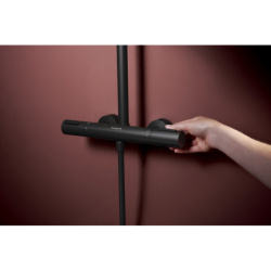 Komplet prysznicowy 300 1jet z termostatem Ecostat Element Czarny Matowy Raindance Alive S Puro HANSGROHE 24592670