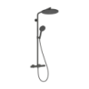 kpl prysznicowy 300 1jet EcoSmart z termo. Ecostat Element Czarny Chrom Szczotkowany Raindance Alive S Puro HANSGROHE 24593340
