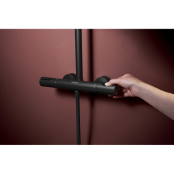 Komplet prysznicowy 300 1jet EcoSmart z termostatem Ecostat Element Czarny Matowy Raindance Alive S Puro HANSGROHE 24593670
