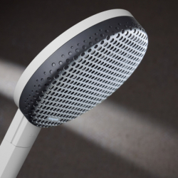 Komplet prysznicowy 300 1jet EcoSmart z termostatem Ecostat Element Biały Matowy Raindance Alive S Puro HANSGROHE 24593700