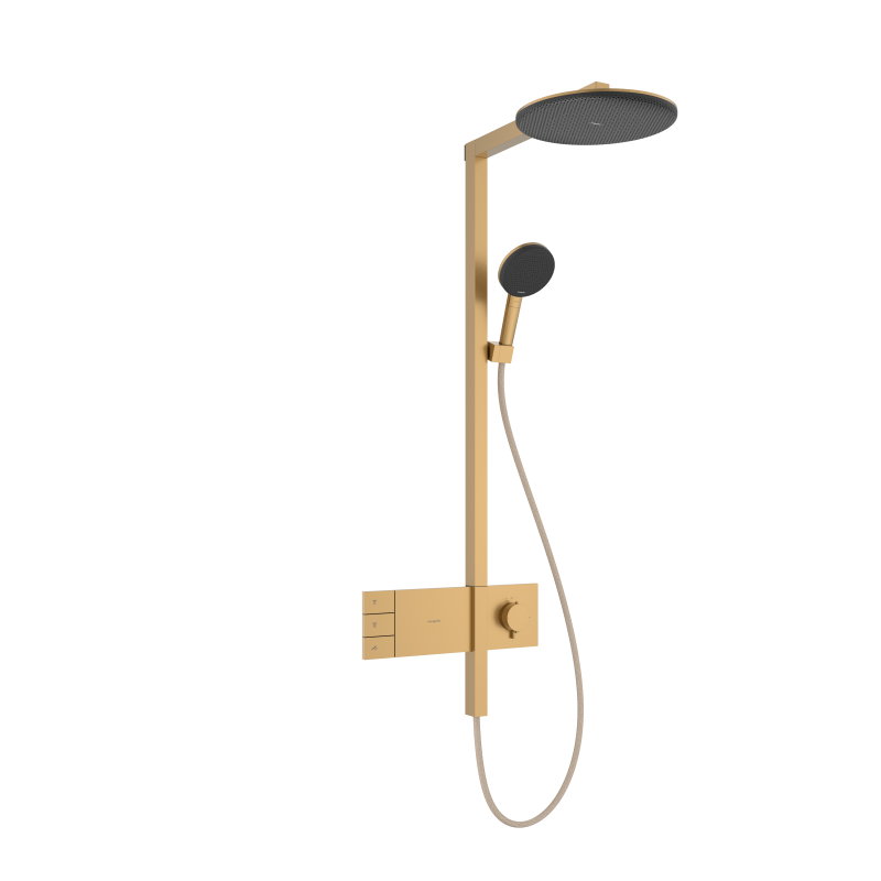 Komplet prysznicowy 300 2jet z termostatem ShowerSelect Comfort Brąz Szczotkowany Raindance Alive S HANSGROHE 24595140