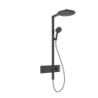 Komplet prysznicowy 300 2jet z termostatem ShowerSelect Comfort Czarny Chrom Szczotkowany Raindance Alive S HANSGROHE 24595340