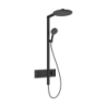 Komplet prysznicowy 300 2jet EcoSmart z termostatem ShowerSelect Comfort Czarny Matowy Raindance Alive S HANSGROHE 24596670